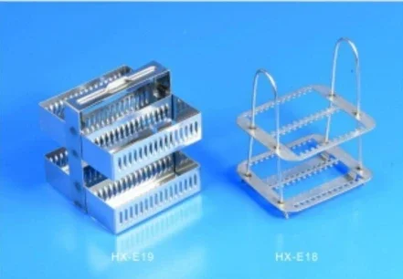 Consumables HX-E18 — Лабораторный Расходные материалы Подставка для окрашивания из нержавеющей стали 26шт