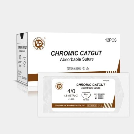 Needle USP7/0-USP4 — RTMED Одноразовый хирургический шовный материал Absorbable Chromic Кетгутовый шовный материал с иглой