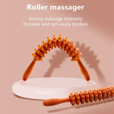 12 Wheel Cellulite Massage Roller Триггерные точки Мышцы тела Massage Roller Палочка для восстановления после физиотерапии