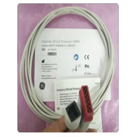 GE Healthcare Abbott SOLAR8000 — Монитор ЭКГ Invasive Кабель-адаптер артериального давления 2021196-001